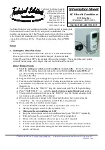 Preview for 1 page of Technical Solutions Ultra Plus Information Sheet