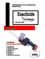 Предварительный просмотр 1 страницы Technicide Exacticide Owner'S Manual