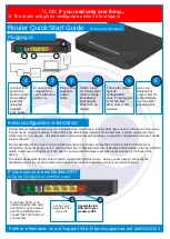 Предварительный просмотр 1 страницы Technicolor DGA0122 Quick Start Manual