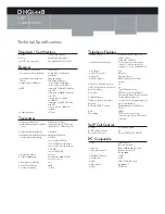 Preview for 2 page of Technicolor DHG544B Specifications