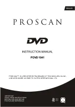 Technicolor PROSCAN PDVD1041 Instruction Manual предпросмотр