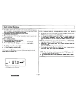 Preview for 6 page of Technics CQR9350EC - AUTO PRODUCTS Operating Instructions Manual