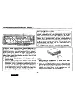 Preview for 10 page of Technics CQR9350EC - AUTO PRODUCTS Operating Instructions Manual