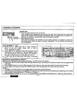 Preview for 12 page of Technics CQR9350EC - AUTO PRODUCTS Operating Instructions Manual