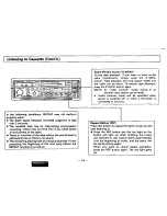 Preview for 14 page of Technics CQR9350EC - AUTO PRODUCTS Operating Instructions Manual