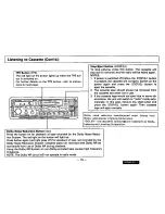 Preview for 15 page of Technics CQR9350EC - AUTO PRODUCTS Operating Instructions Manual