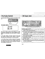 Preview for 20 page of Technics CQR9350EC - AUTO PRODUCTS Operating Instructions Manual