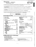 Preview for 25 page of Technics Quartz ST-G7 Service Manual