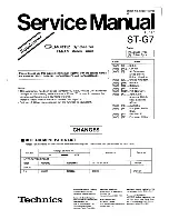 Preview for 31 page of Technics Quartz ST-G7 Service Manual