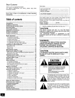 Preview for 2 page of Technics RQT5087-Y Operating Instructions Manual