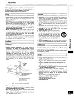 Preview for 3 page of Technics RQT5087-Y Operating Instructions Manual