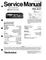 Предварительный просмотр 1 страницы Technics RS-AZ7 Service Manual