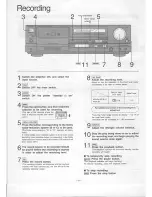 Preview for 10 page of Technics RS-B655 Operating Instructions Manual