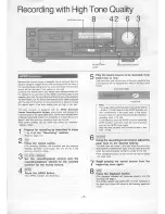 Preview for 12 page of Technics RS-B655 Operating Instructions Manual