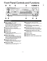 Preview for 5 page of Technics RS-B965 Operating Instructions Manual