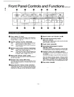 Preview for 6 page of Technics RS-B965 Operating Instructions Manual