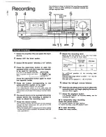 Preview for 12 page of Technics RS-B965 Operating Instructions Manual