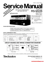 Предварительный просмотр 19 страницы Technics RS-M226 Service Manual