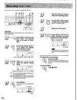 Preview for 10 page of Technics RS-TR252 Operating Instructions Manual