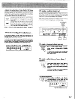 Preview for 11 page of Technics RS-TR252 Operating Instructions Manual