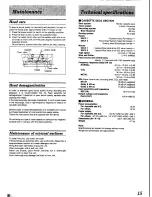 Preview for 15 page of Technics RS-TR252 Operating Instructions Manual