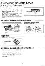 Предварительный просмотр 20 страницы Technics RS-TR313 Operating Instructions Manual