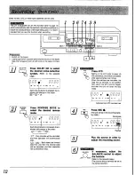 Preview for 12 page of Technics RS-TR373 Operating Instructions Manual