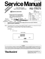 Technics RS-TR474 Service Manual preview