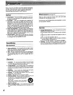 Предварительный просмотр 4 страницы Technics RS-TR575 Operating Instructions Manual