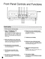 Предварительный просмотр 6 страницы Technics RS-TR777 Operating Instructions Manual