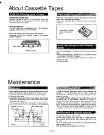 Preview for 5 page of Technics RSTR155 - DUAL CASS RECORDER Operating Instructions Manual