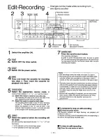 Preview for 12 page of Technics RSTR155 - DUAL CASS RECORDER Operating Instructions Manual