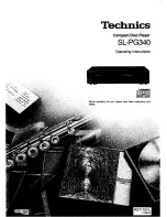 Предварительный просмотр 1 страницы Technics S-PG340 Operating Instructions Manual