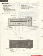 Предварительный просмотр 2 страницы Technics SA-404 Service Manual