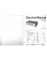 Предварительный просмотр 1 страницы Technics SA-616 Service Manual