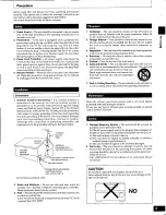 Preview for 3 page of Technics SA-AX610 Operating Instructions Manual