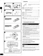 Preview for 4 page of Technics SA-AX610 Operating Instructions Manual