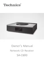 Technics SA-C600 Owner'S Manual preview