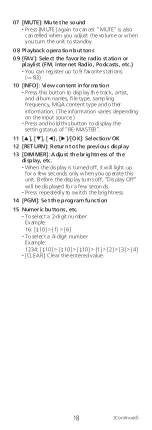 Preview for 18 page of Technics SA-C600 Owner'S Manual