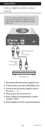 Preview for 50 page of Technics SA-C600 Owner'S Manual