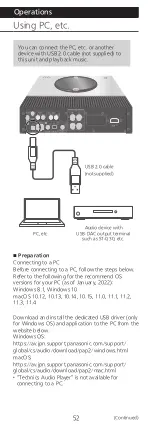 Preview for 52 page of Technics SA-C600 Owner'S Manual