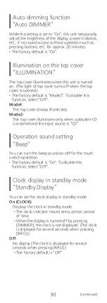 Preview for 90 page of Technics SA-C600 Owner'S Manual