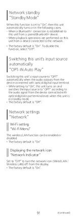 Preview for 91 page of Technics SA-C600 Owner'S Manual