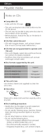 Preview for 107 page of Technics SA-C600 Owner'S Manual