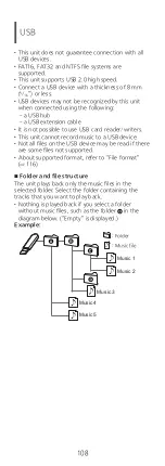 Предварительный просмотр 108 страницы Technics SA-C600 Owner'S Manual