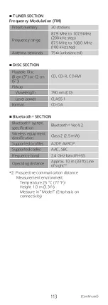 Предварительный просмотр 113 страницы Technics SA-C600 Owner'S Manual