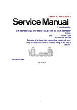 Предварительный просмотр 1 страницы Technics SA-EH790E Service Manual