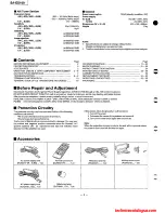 Предварительный просмотр 2 страницы Technics SA-EX100 Service Manual