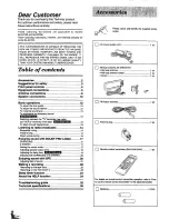 Preview for 2 page of Technics SA-EX500 Operating Instructions Manual