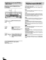 Preview for 20 page of Technics SA-EX500 Operating Instructions Manual